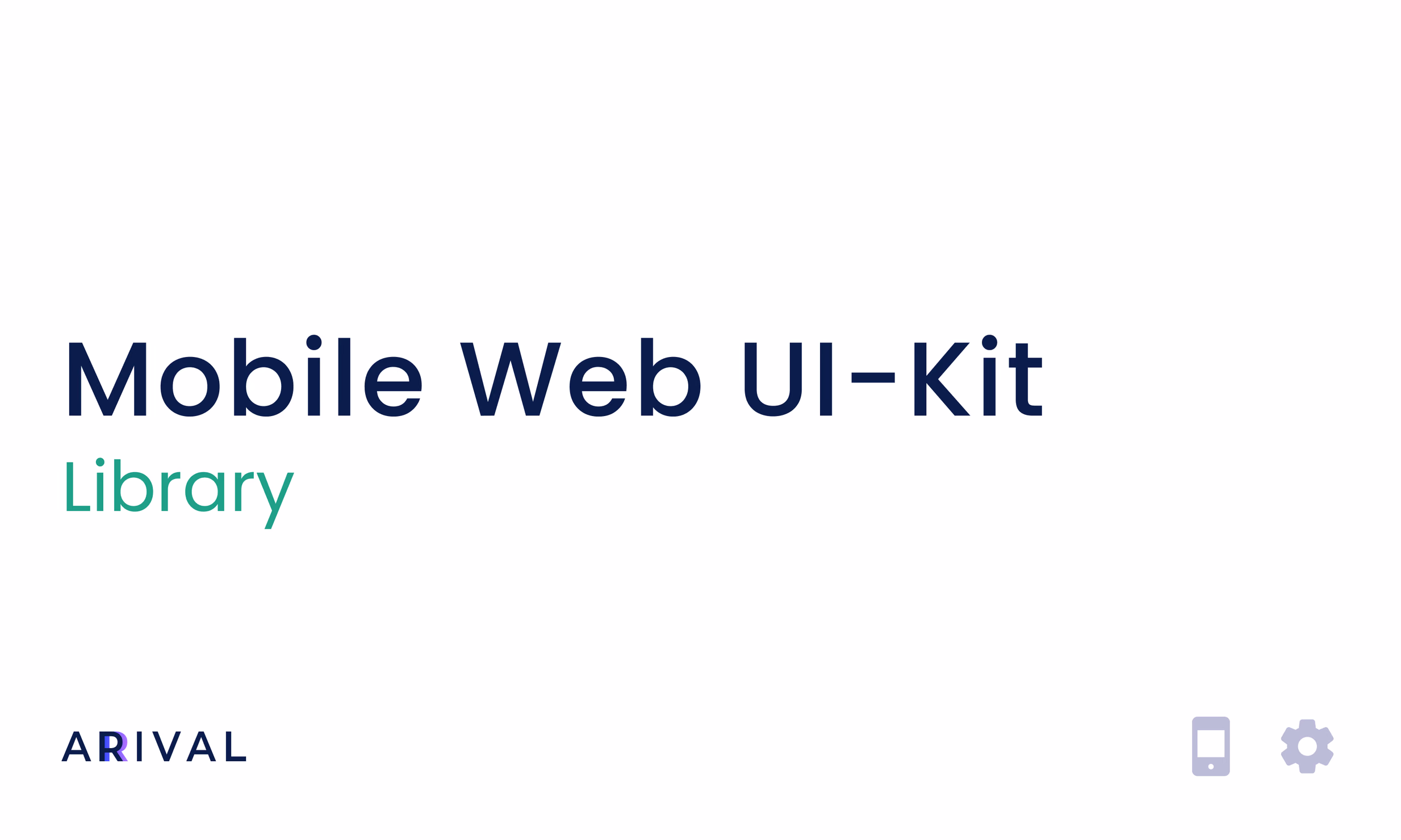 Library cover: Mobile Web UI-Kit