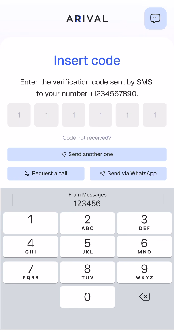 Mobile web: two-factor authorisation