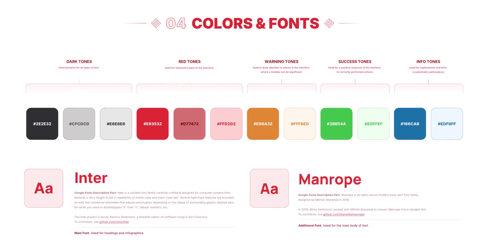 04 · Colours and fonts